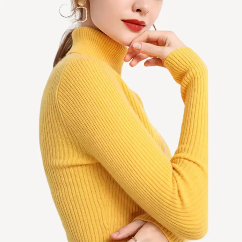 Waylynn Soft Turtleneck Sweater Ella Cozy Warm Slim Fit Knit Women