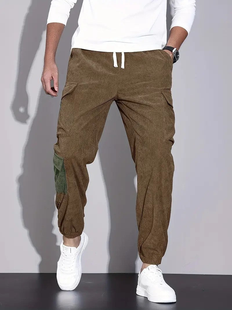 Street Wave Mens Lightweight Corduroy Pants For Summer Breathable Relaxed Fit Everyday Casual Comfort