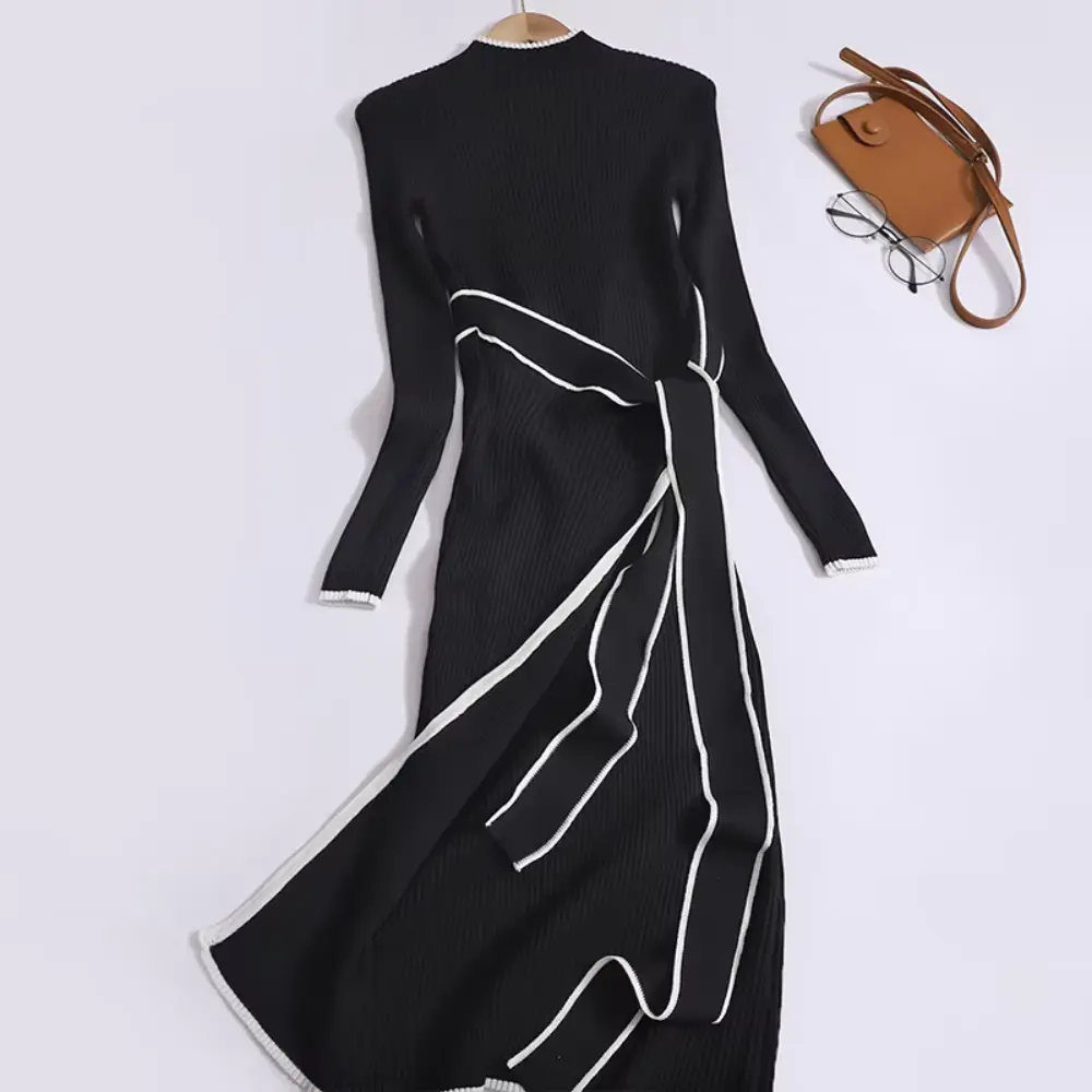 Erin Knit Belted Dress