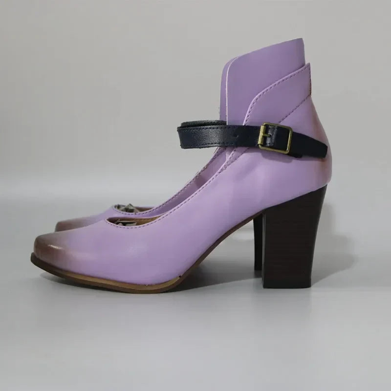 Orthopedic Pumps For Women Street Wave All Day Comfort Two Tone Heels Padded Insole Adjustable Strap