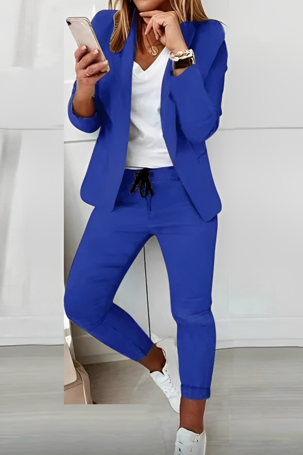 Street-Wave Womens Suit Set Casual Chic Cotton Blend All-Season Comfort and Style