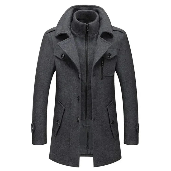 Street-wave Wool Jacket Modern For Stylish Men Warmth, Comfort, Sophistication For Urban Living