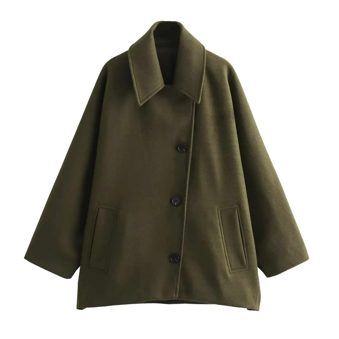 Streetwave Women's Short Jacket With Polo Collar And Cap Sleeves Blended Fabric For Stylish Everyday Wear