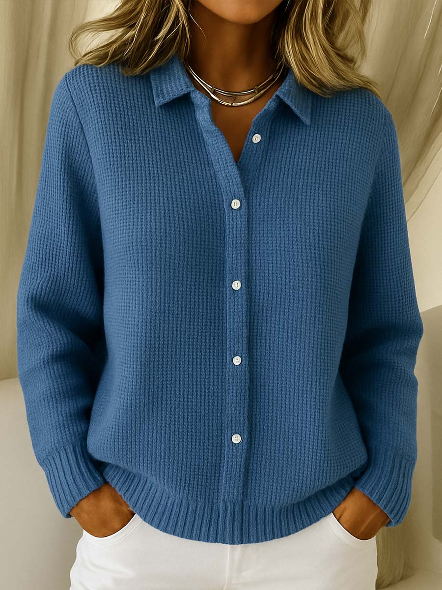 Women's Button Cardigan with Classic Design and Versatile Style