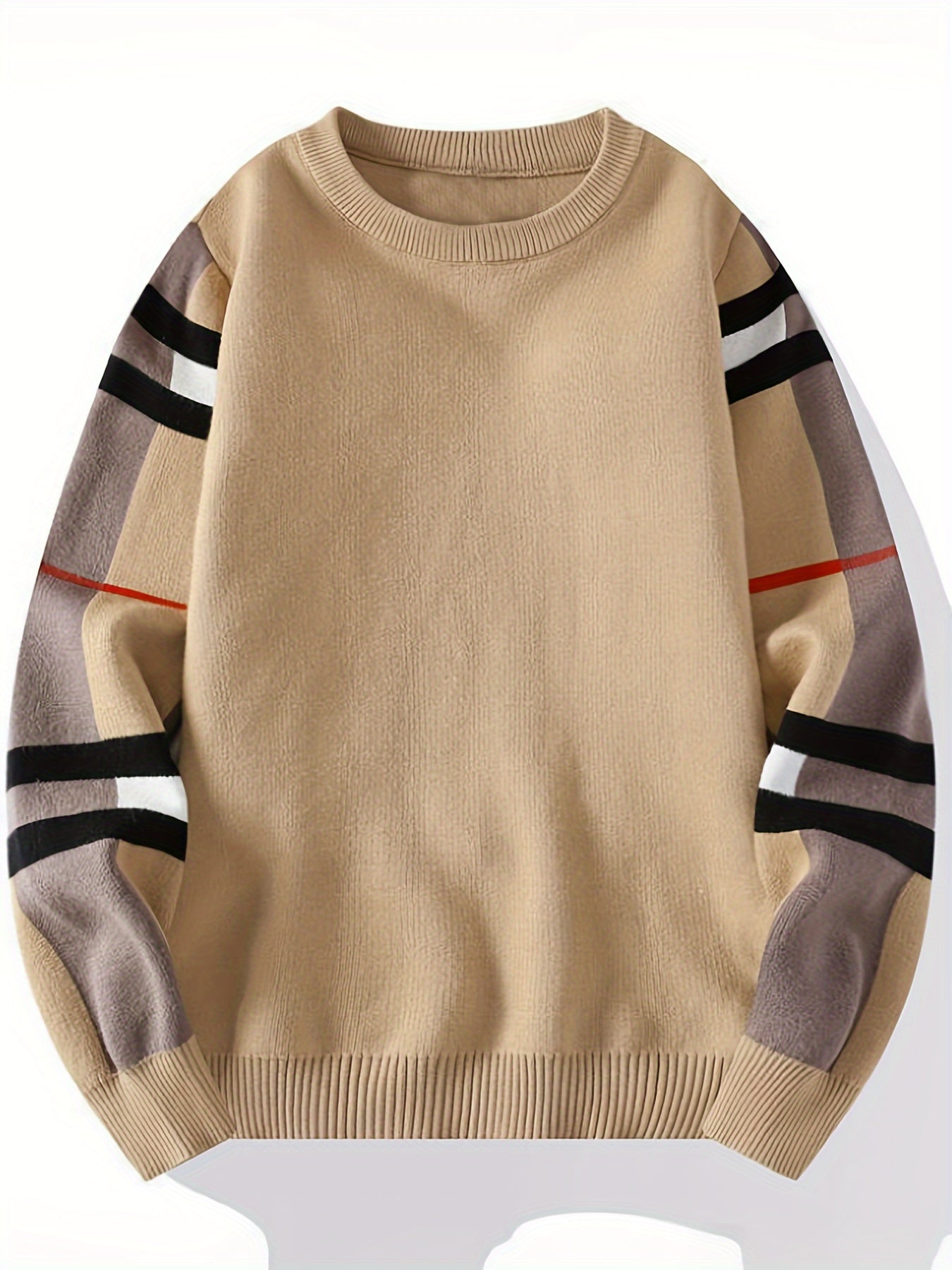 Street Wave Color Block Knit Sweater Soft Warm Everyday Comfort For Men And Women