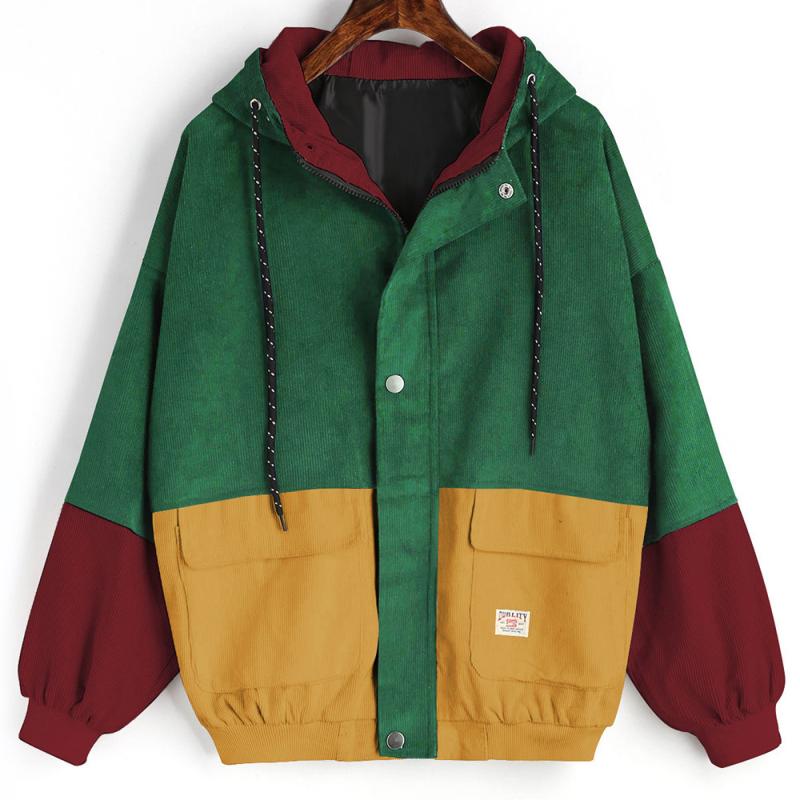 Street-wave Alexandra Two-Tone Lightweight Jacket For Women With Adjustable Waist