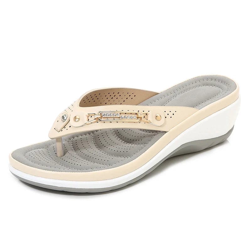 Orthopedic Slippers Street-Wave With Ergonomic Support For Home Use Pain Relief And Comfort