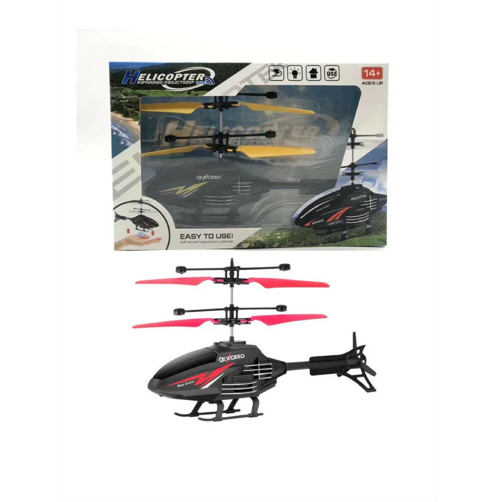 Street Wave USB Rechargeable Induction Helicopter For Kids Indoor Outdoor Remote