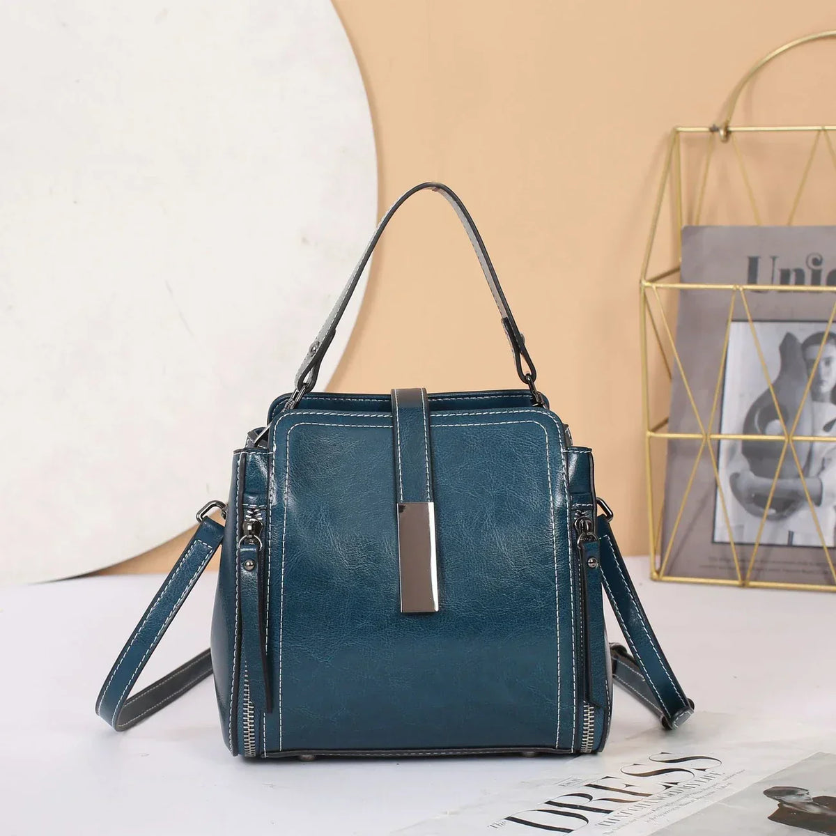 Street-Wave Ellen Structured Satchel Handbag For Professionals