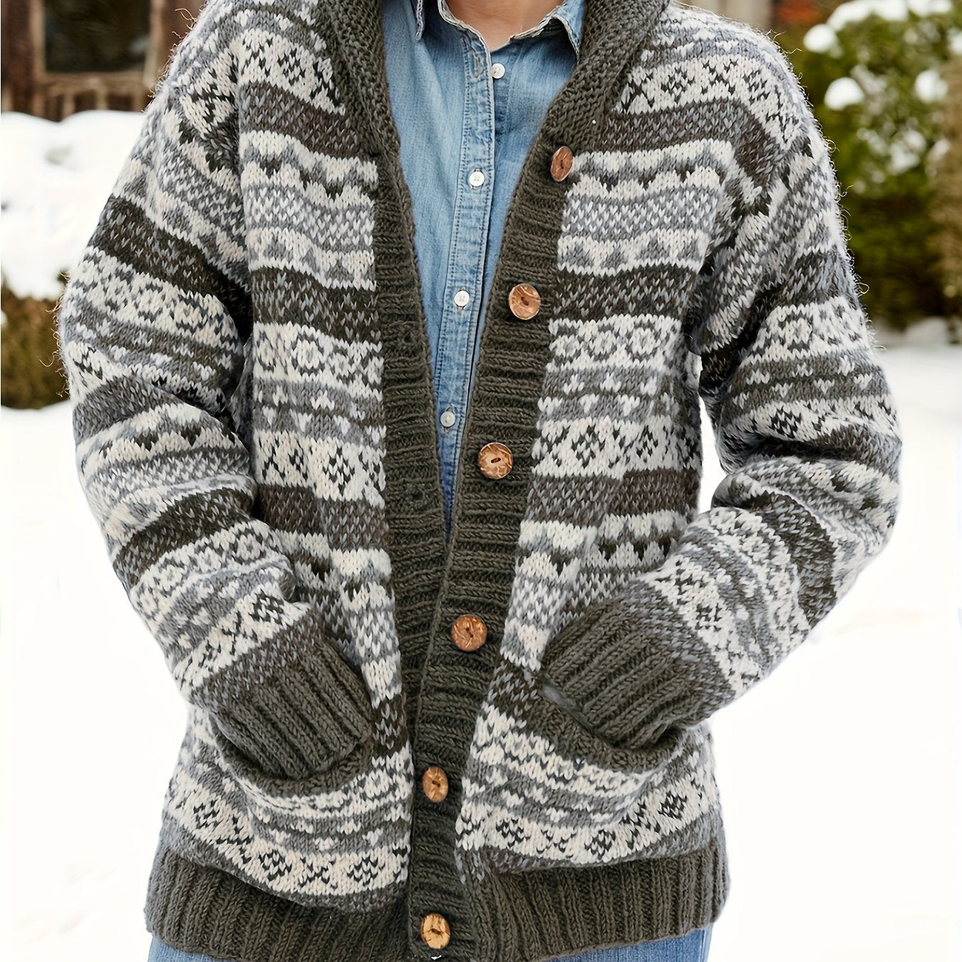 Streetwave Women's Cozy Knit Cardigan For Winter Soft Wool Blend Elegant Casual Outerwear