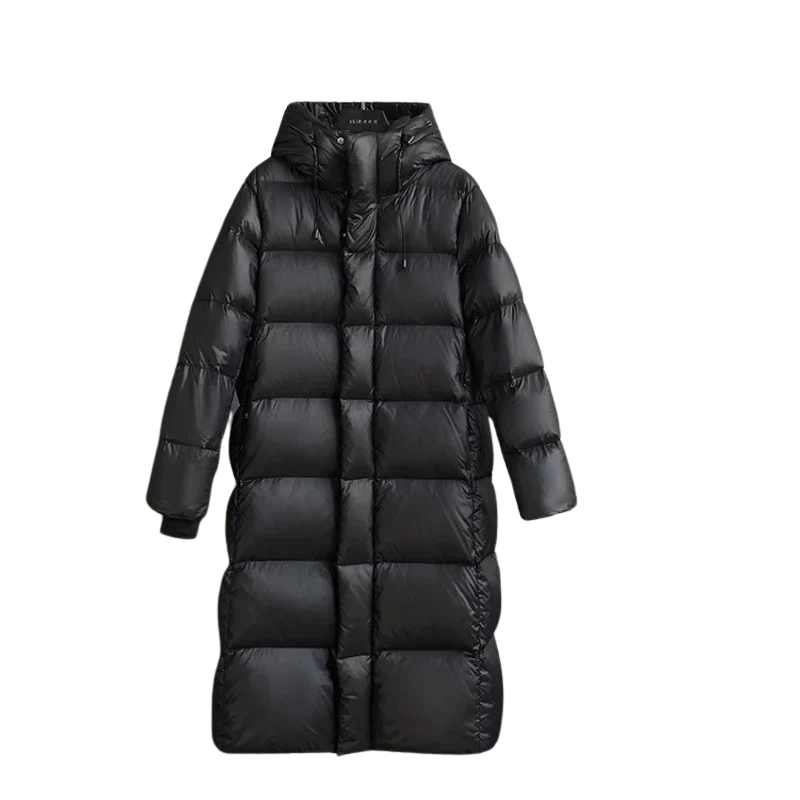 Streetwave Thick Puffer Hooded Down Jacket For Cold Weather Outdoor Enthusiasts Everyday Warmth