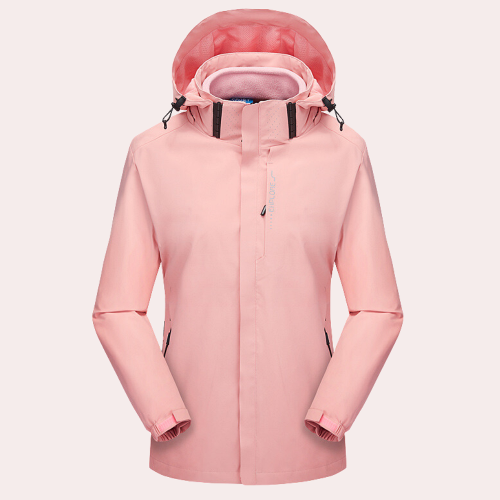 Street-wave Windproof Women's Autumn Jacket With Wind Shield And Cozy Warmth For Everyday Wear