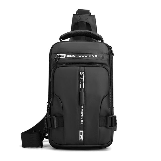 Streetwave Waterproof USB Rechargeable Sling Backpack For Outdoor Enthusiasts Durable Lightweight