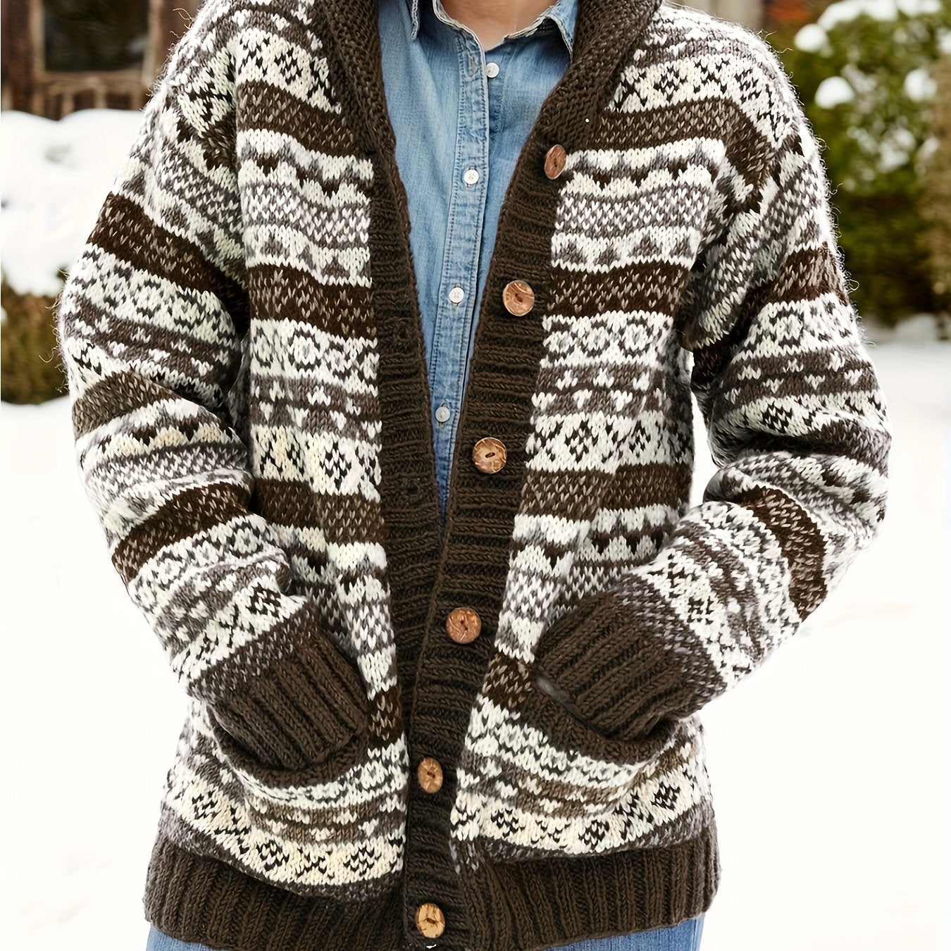 Streetwave Women's Cozy Knit Cardigan For Winter Soft Wool Blend Elegant Casual Outerwear
