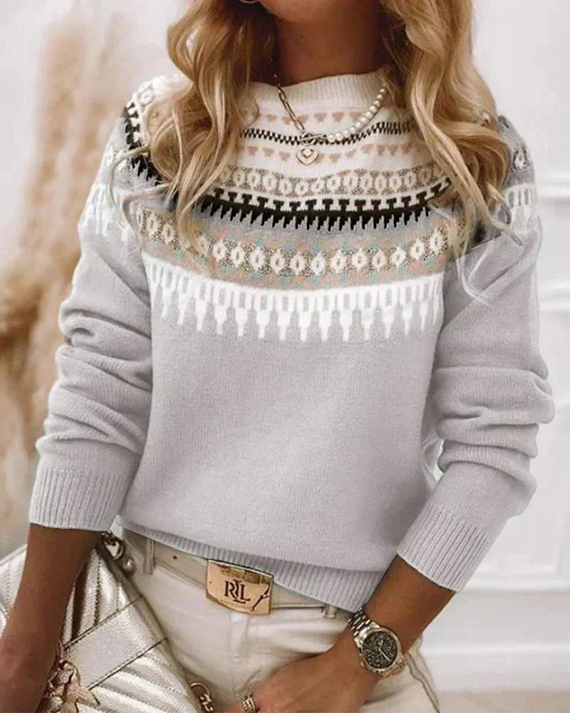 Street-Wave Nordic Knit Sweater With Soft Warm Comfort For Women Timeless Cozy Everyday Style