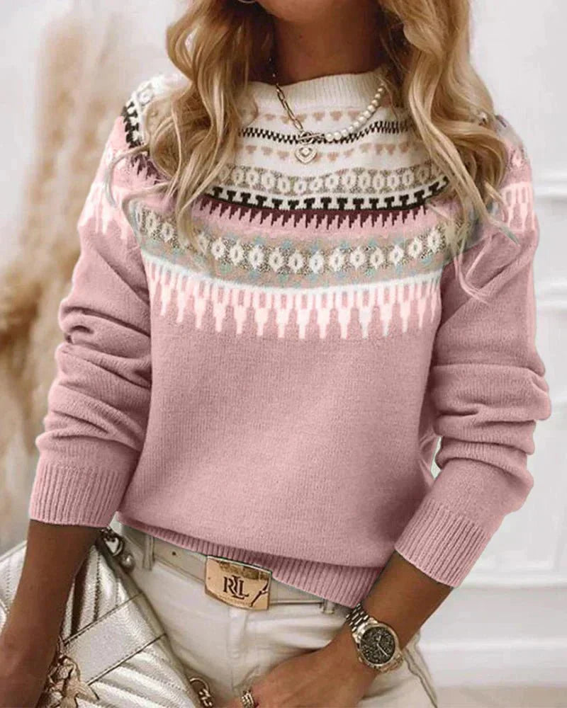 Street-Wave Nordic Knit Sweater With Soft Warm Comfort For Women Timeless Cozy Everyday Style