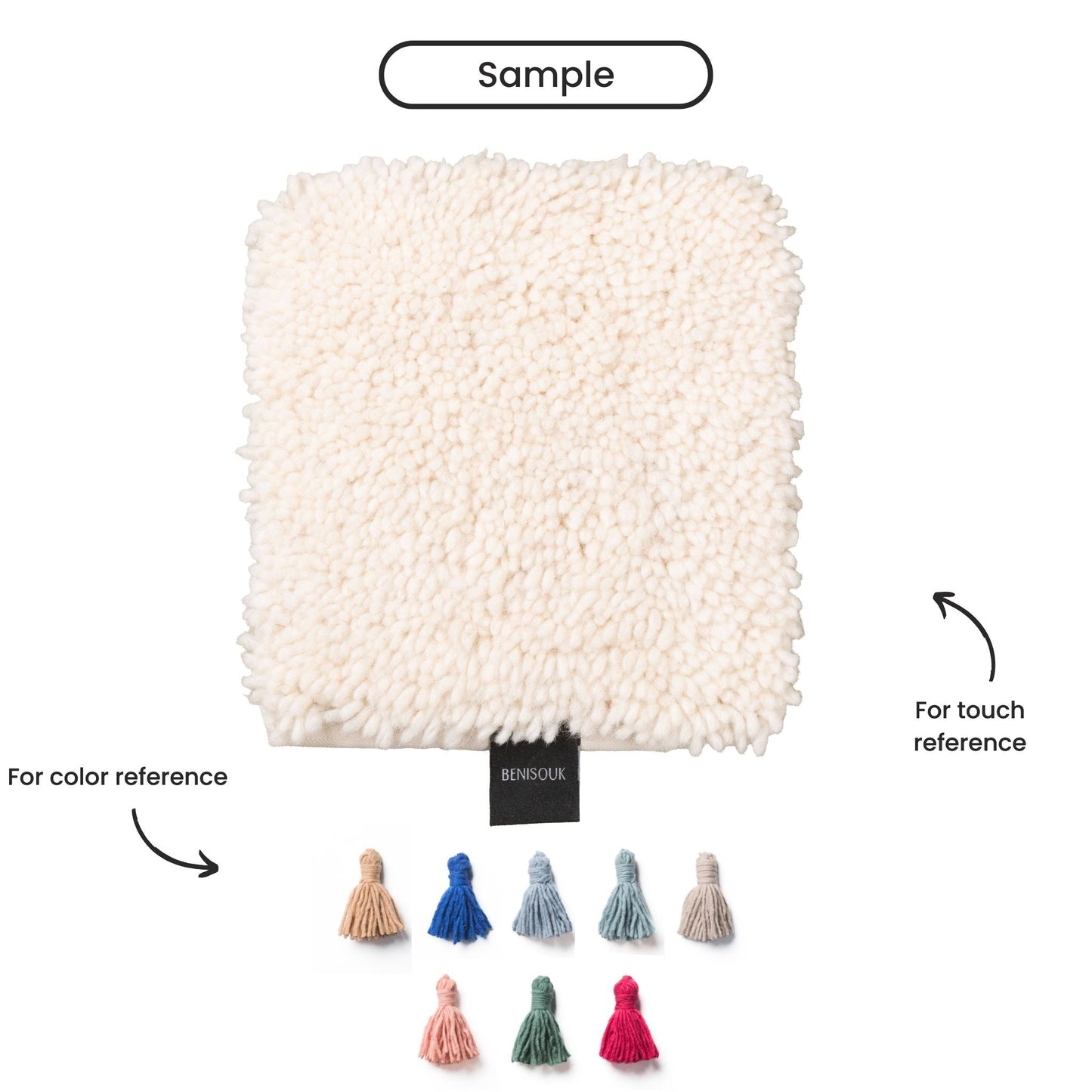 Moroccan Shag Round Rug Handmade Wool Street-Wave Homes