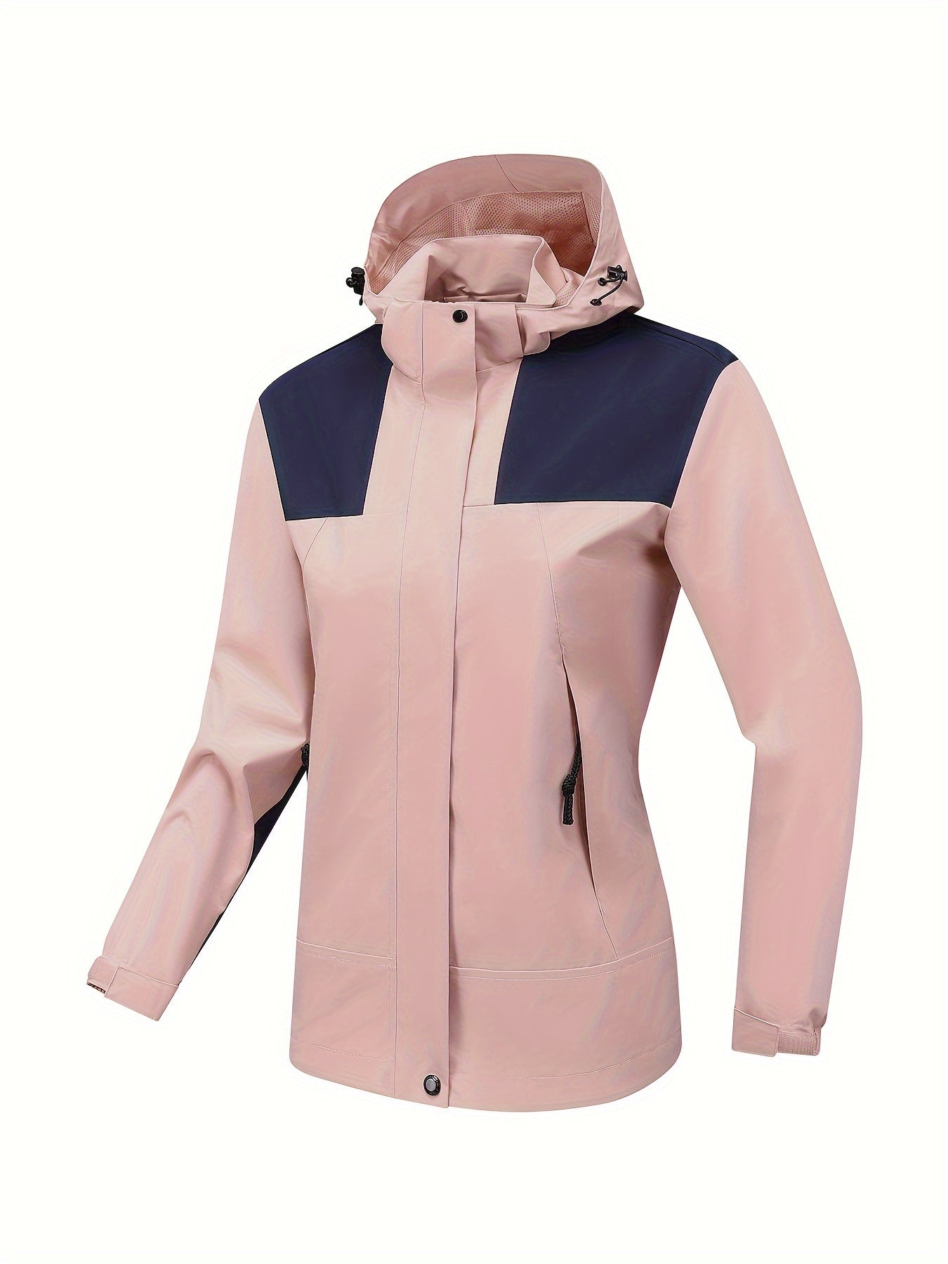 Street-Wave Waterproof Hooded Women's Sport Jacket Durable Rain Shield For Outdoor Enthusiasts
