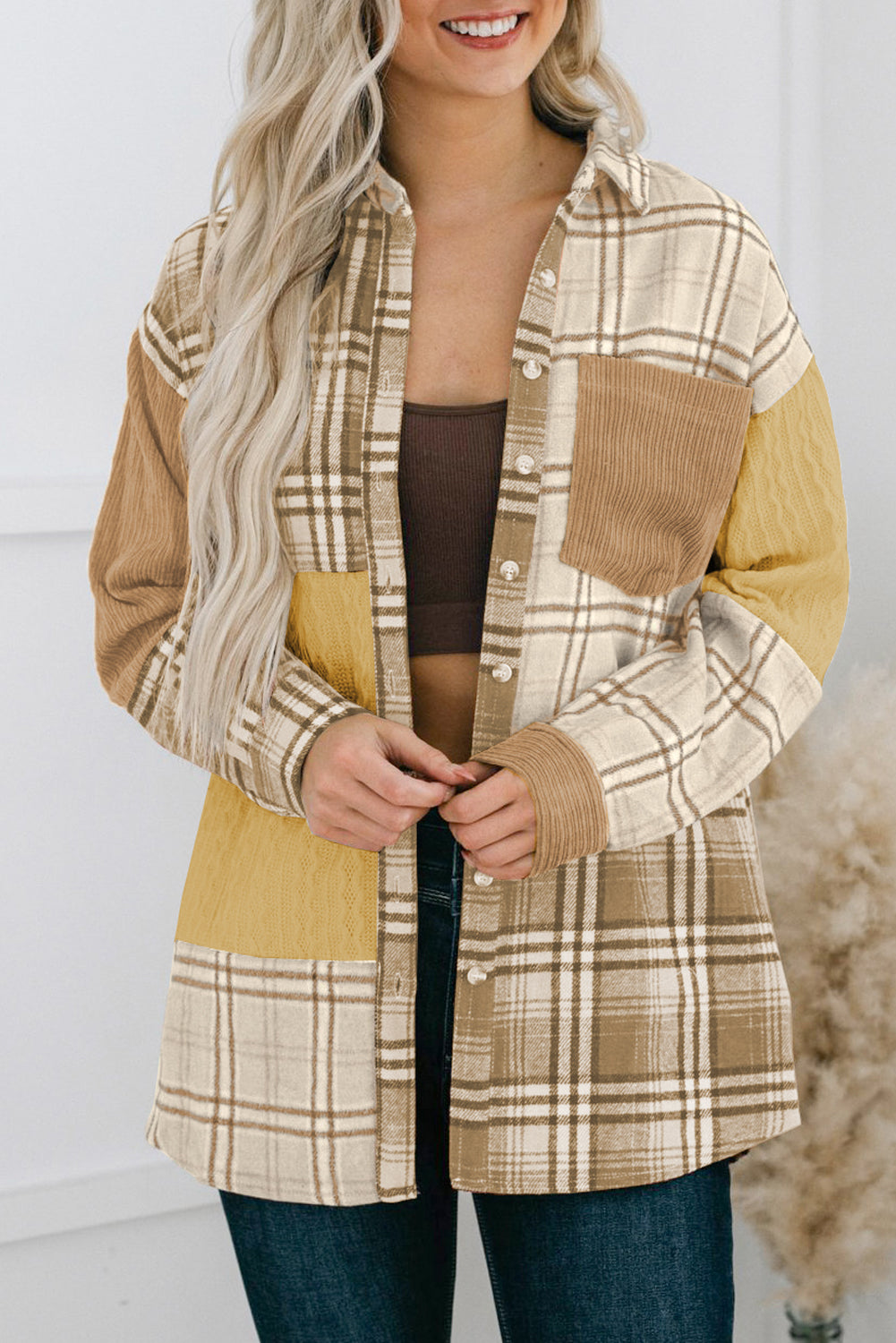 Street-Wave Plaid Shirt Jacket Soft Comfortable Everyday Unisex Outerwear For Casual All Day Wear