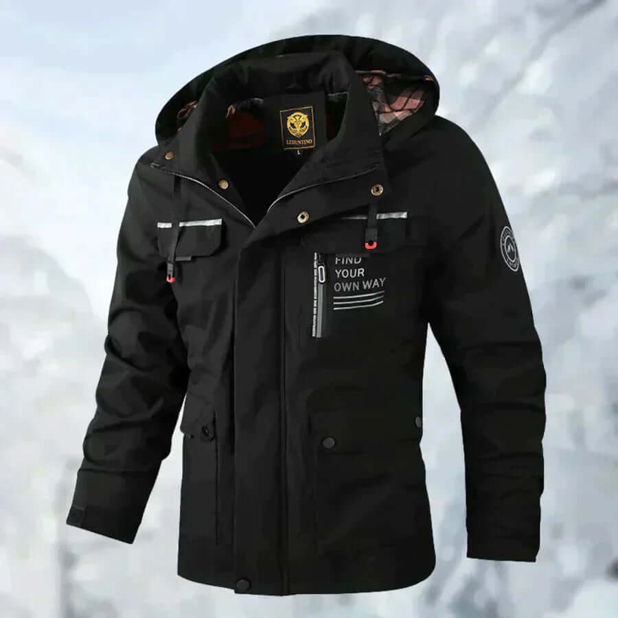 Street-Wave Men's Waterproof Goose Down Jacket Warm Stormproof Winter Coat For Outdoors