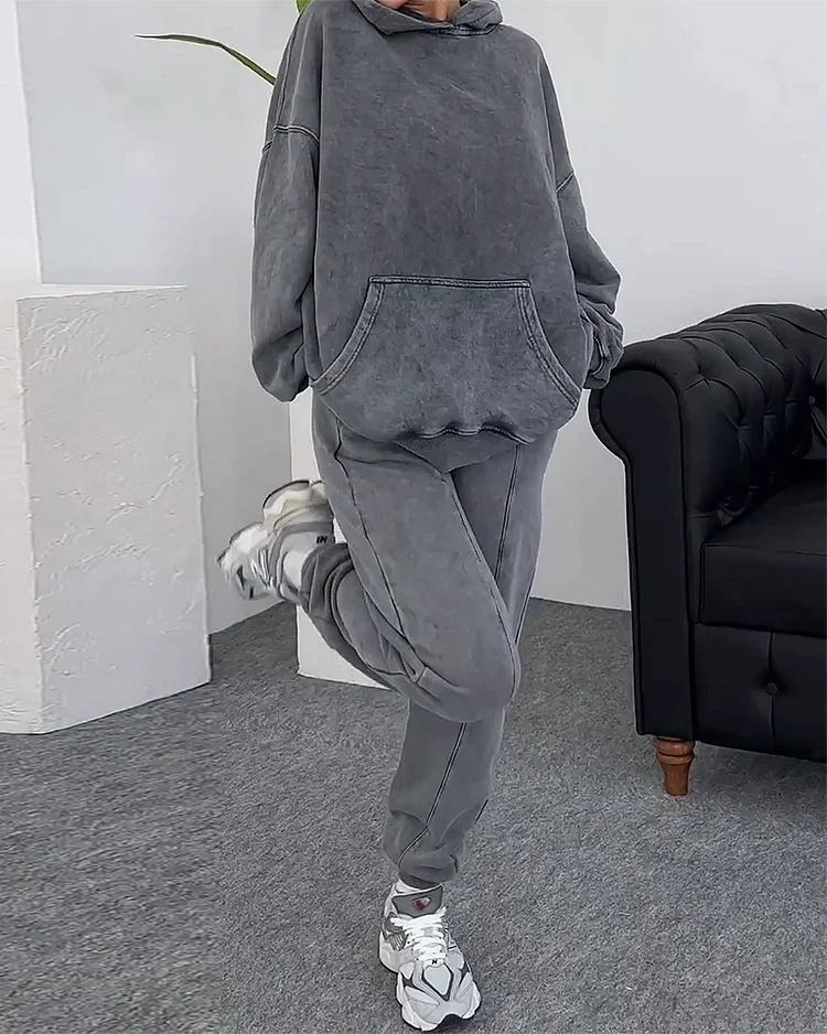 Streetwave Cozy Winter Loungewear Set for Modern Comfort Seekers Ultra Soft Fabric Warmth and Effortless Street Style