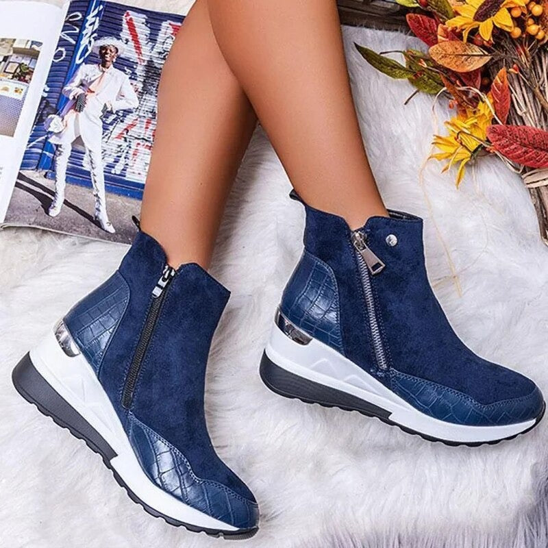 Street-wave Orthopedic Ankle Boots for Women with Pain Relief and Cushioned Support