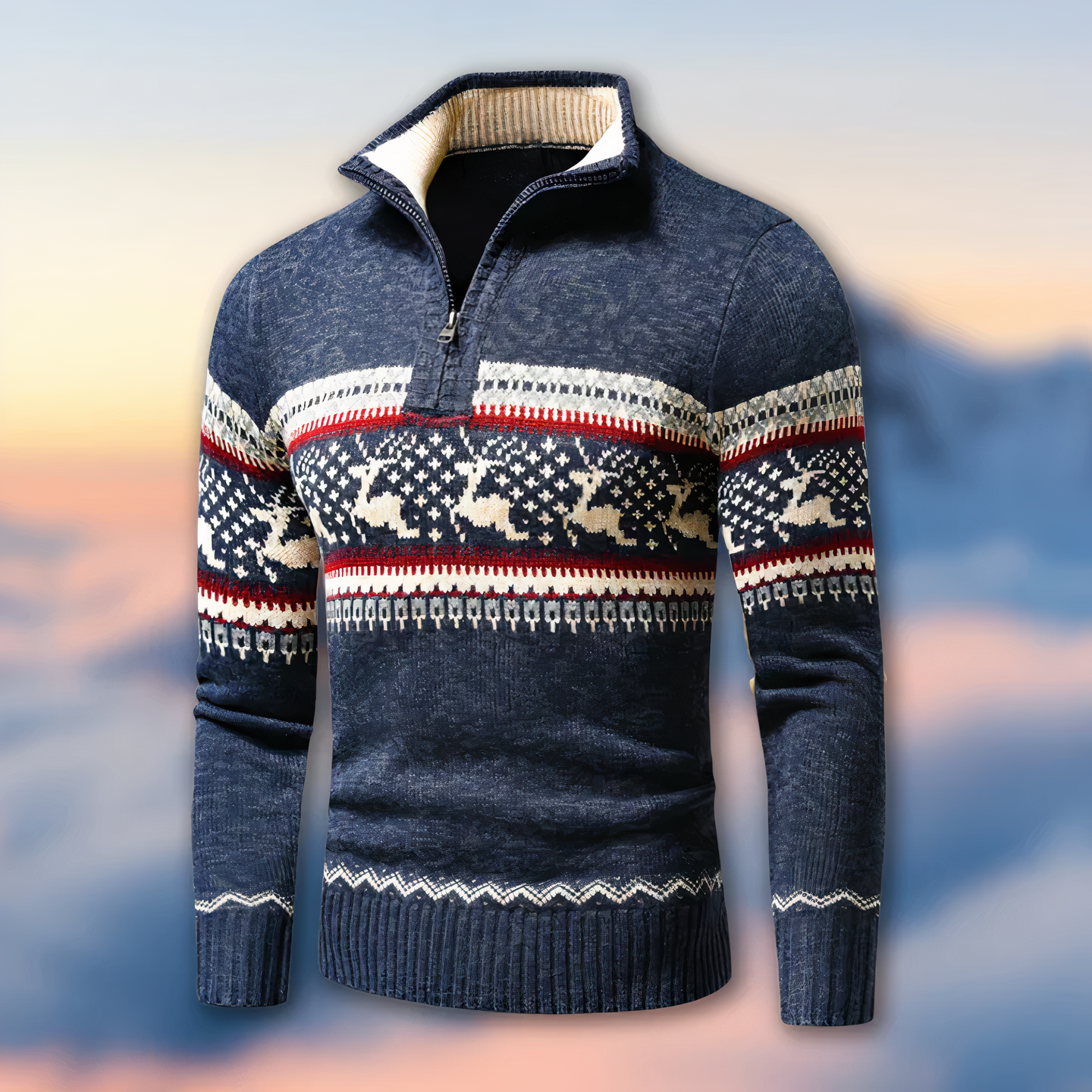 Men's Christmas Sweater Erland By Street-wave Cozy Warm Knit With Festive Pattern
