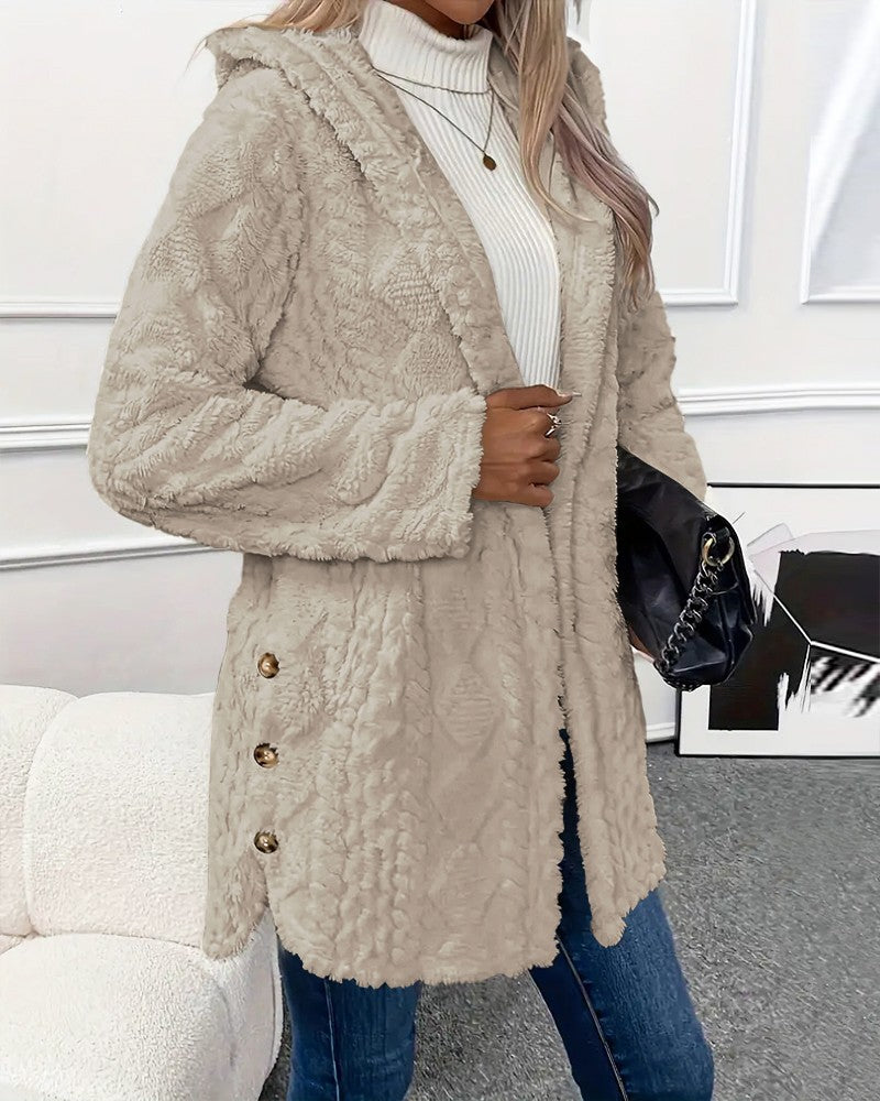 Street Wave Faux Fur Coat For Women Timeless Warmth Cozy Style Outerwear Soft Lined Winter Essential For Cold Weather