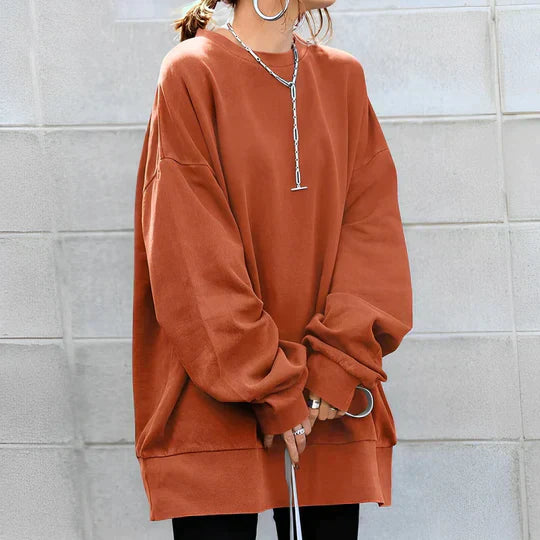 Street-Wave Oversized Pullover For Casual Comfort Plus Size Men Sweatshirt With Cozy Fit