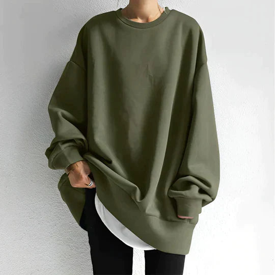 Street-Wave Oversized Pullover For Casual Comfort Plus Size Men Sweatshirt With Cozy Fit