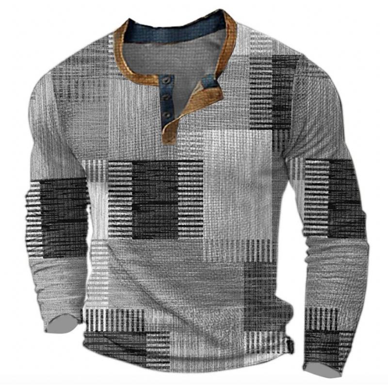 Men's Cozy Patchwork Knit Sweater Street-Wave Soft Comfort For Modern Casual Men Fall Winter