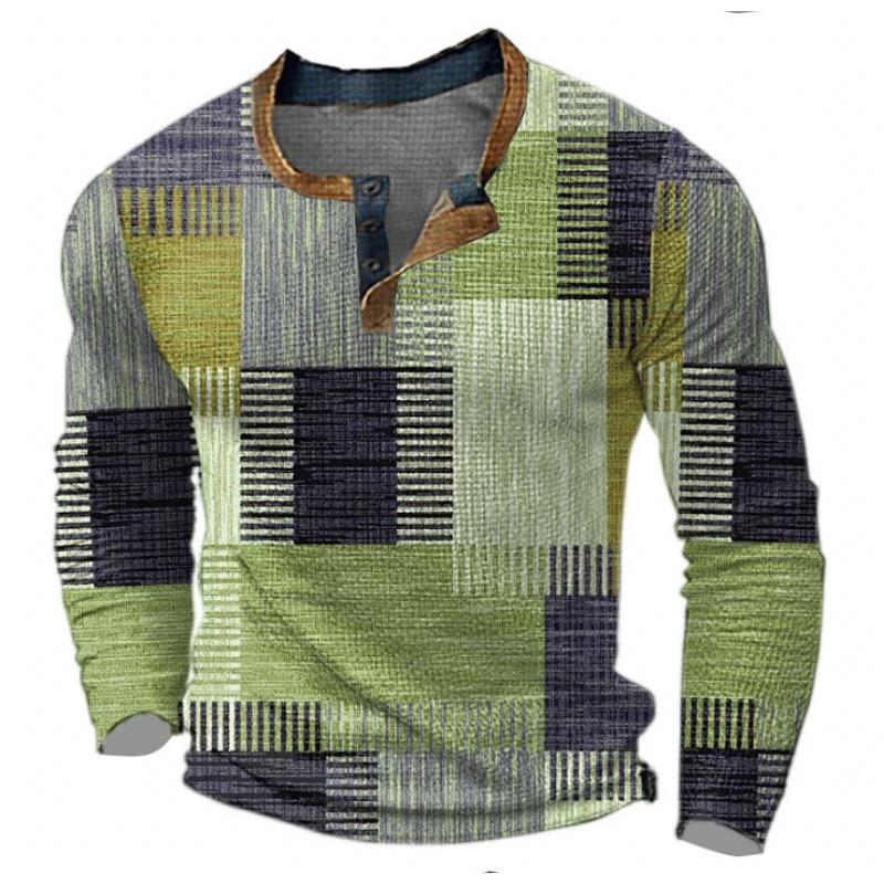 Men's Cozy Patchwork Knit Sweater Street-Wave Soft Comfort For Modern Casual Men Fall Winter
