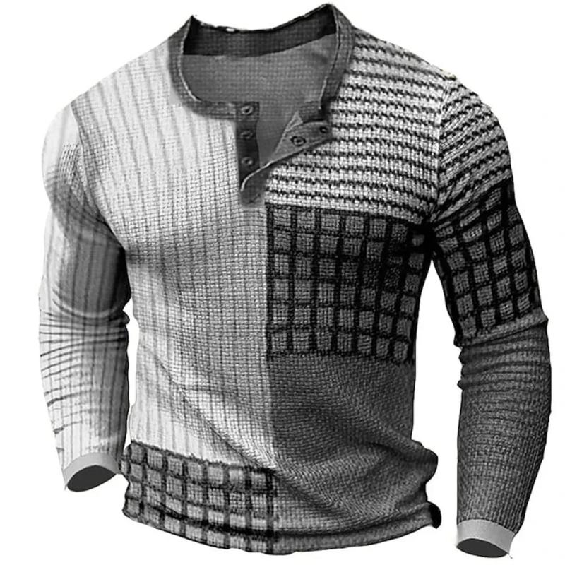 Men's Cozy Patchwork Knit Sweater Street-Wave Soft Comfort For Modern Casual Men Fall Winter
