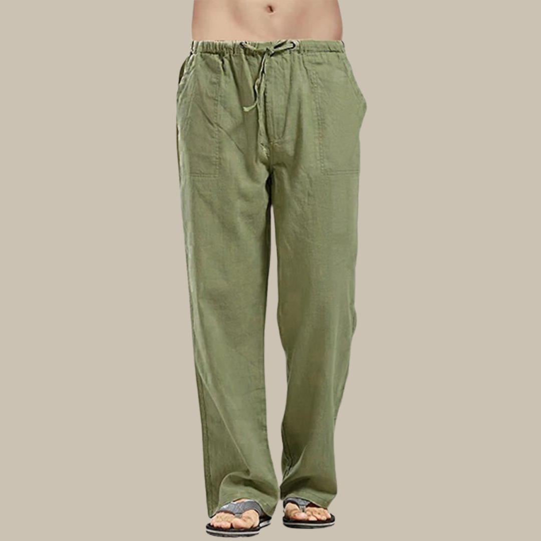 Street Wave Linen Pants For Spring Men Breathable Lightweight Comfort And Style Casual