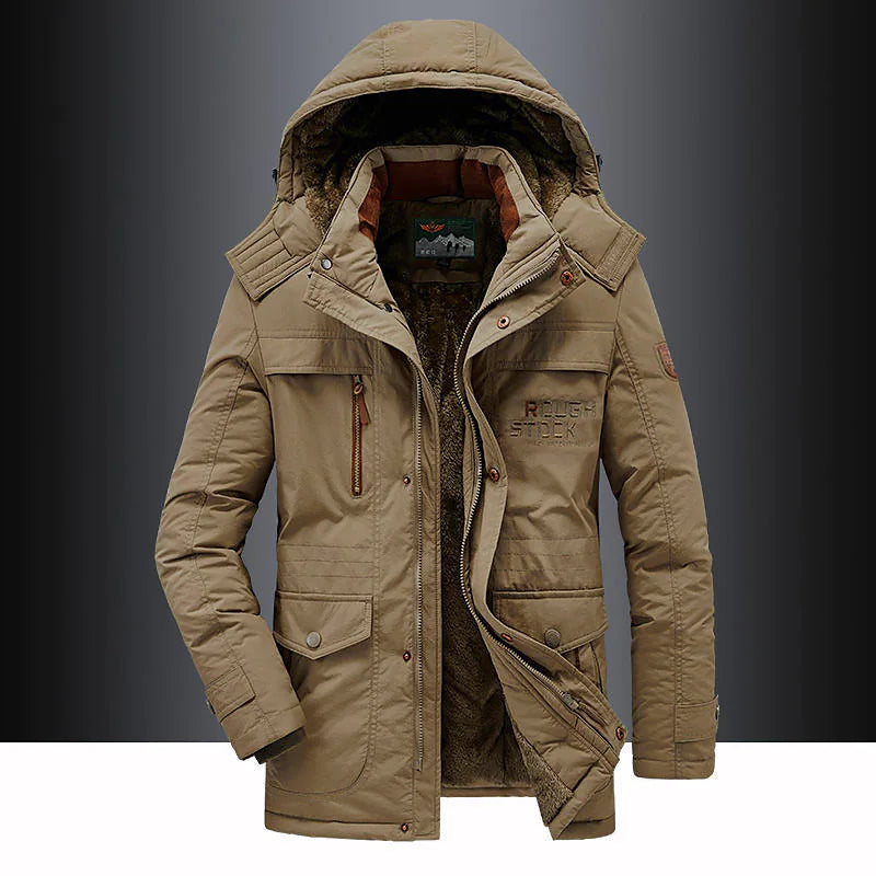 Street Wave Padded Parka Jacket With Hood Abrasion Resistant For Outdoor Professionals And Nature Lovers