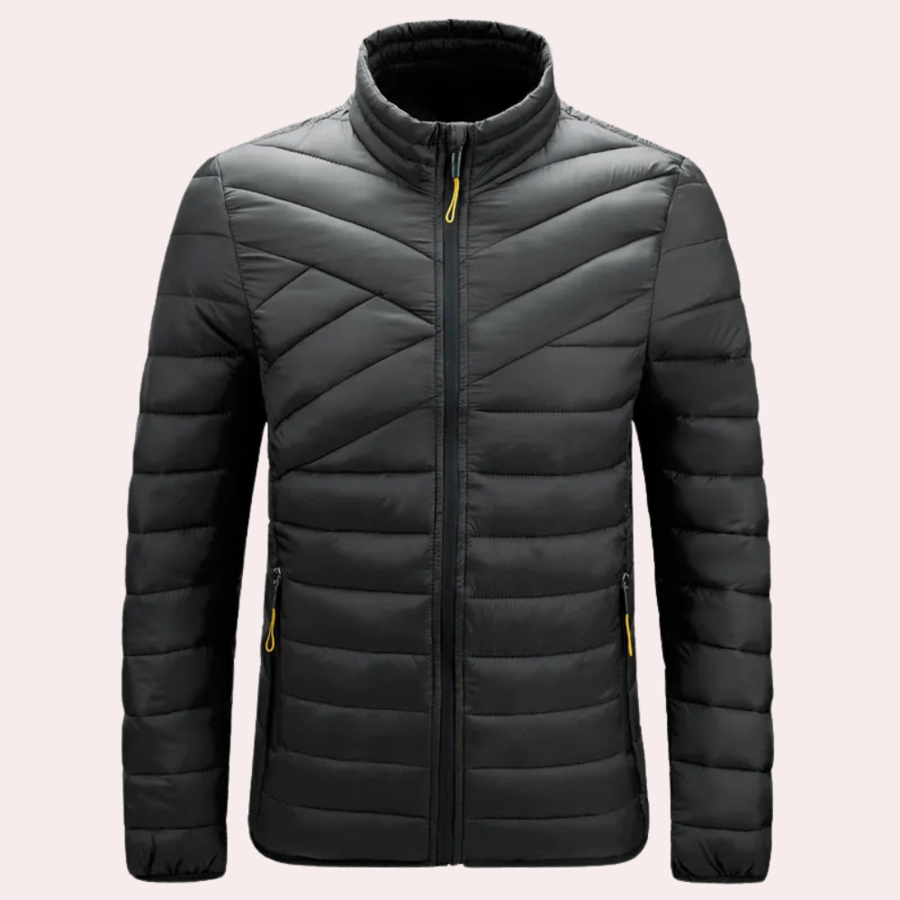 Street-wave Men's Puffer Jacket - Stylish Warmth For Everyday Office And Occasions
