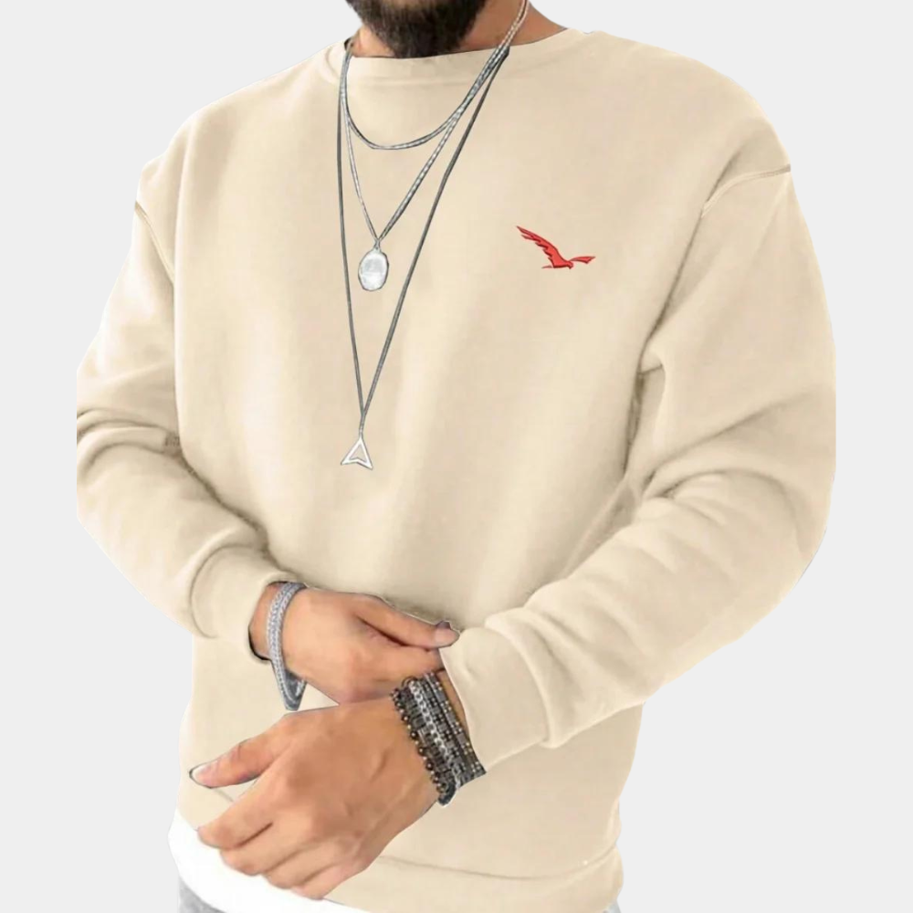 Street Wave Warm Mens Winter Pullover Jaro Cozy Soft Knit For Everyday Comfort Wear