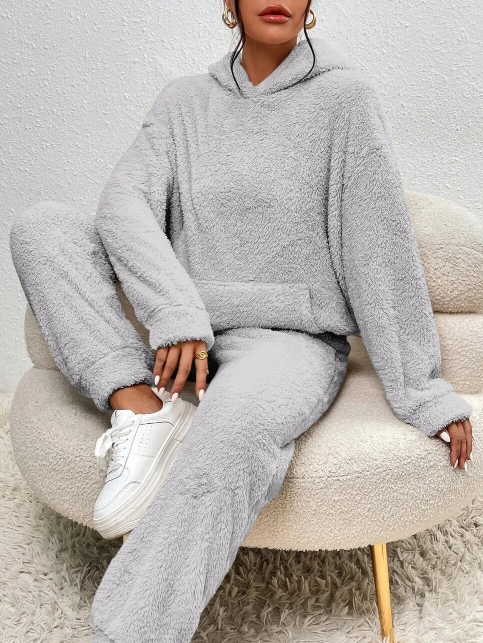 Street Wave Hannah Women Soft Cozy Two Piece Set Lounge