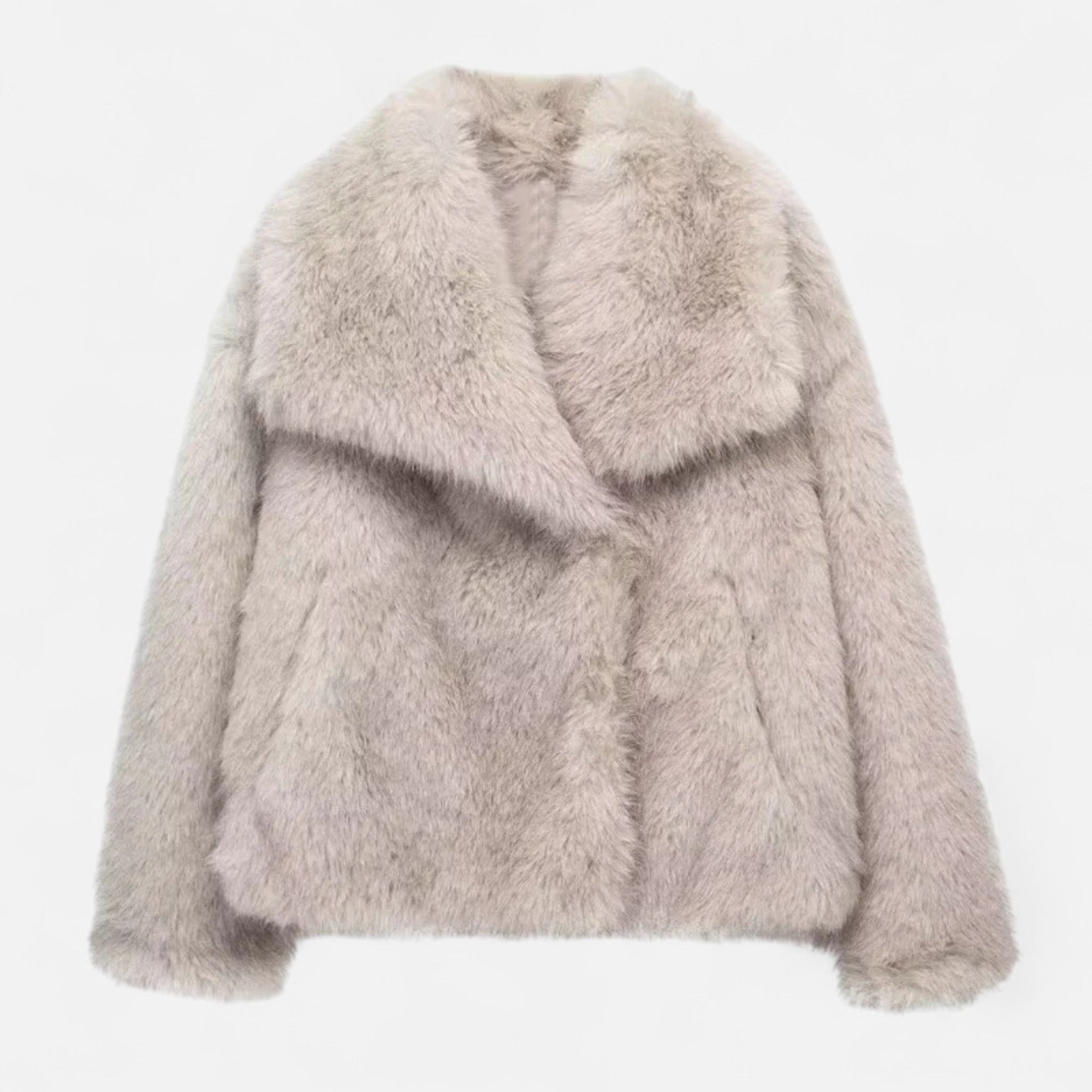Anna Women Faux Fur Jacket by Street Wave Plush Warm Chic