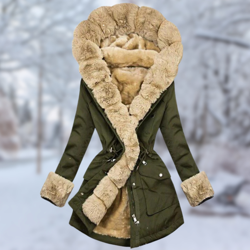 Street-Wave Fur-Lined Winter Coat For Women, Luxurious Soft Warmth And Elegant Silhouette, Premium Outerwear