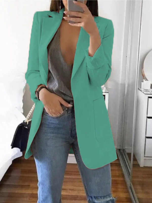 Street-wave Slim Fit Blazer for Women Modern Elegant Workwear Durable Warmth and Style