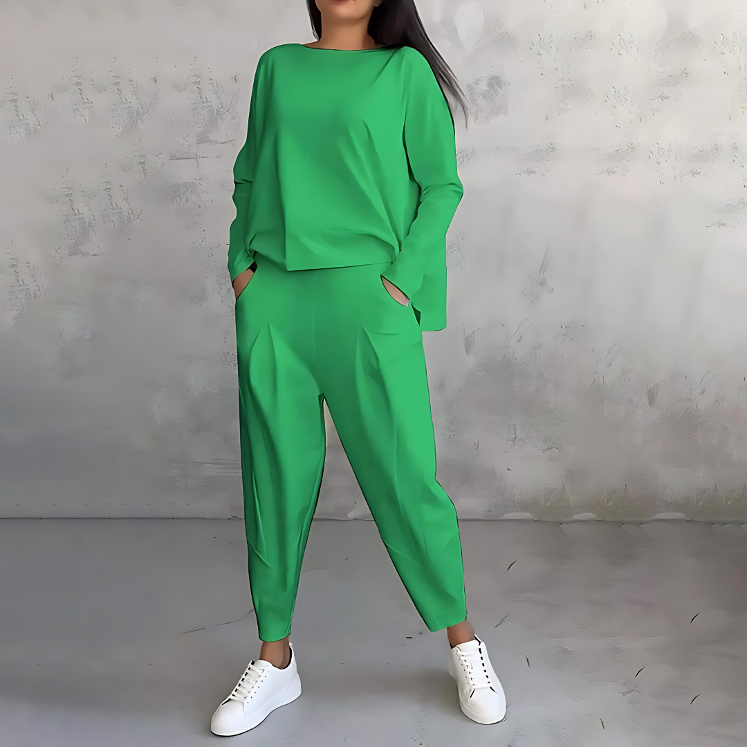 StreetWave Loose Fit Top and Pants Women Effortless Comfort