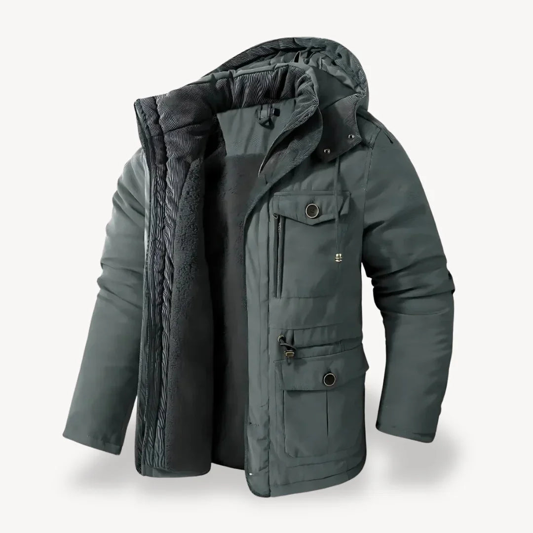 Street-Wave Anthony Mens Heavy-Duty Winter Jacket With Hood All Weather
