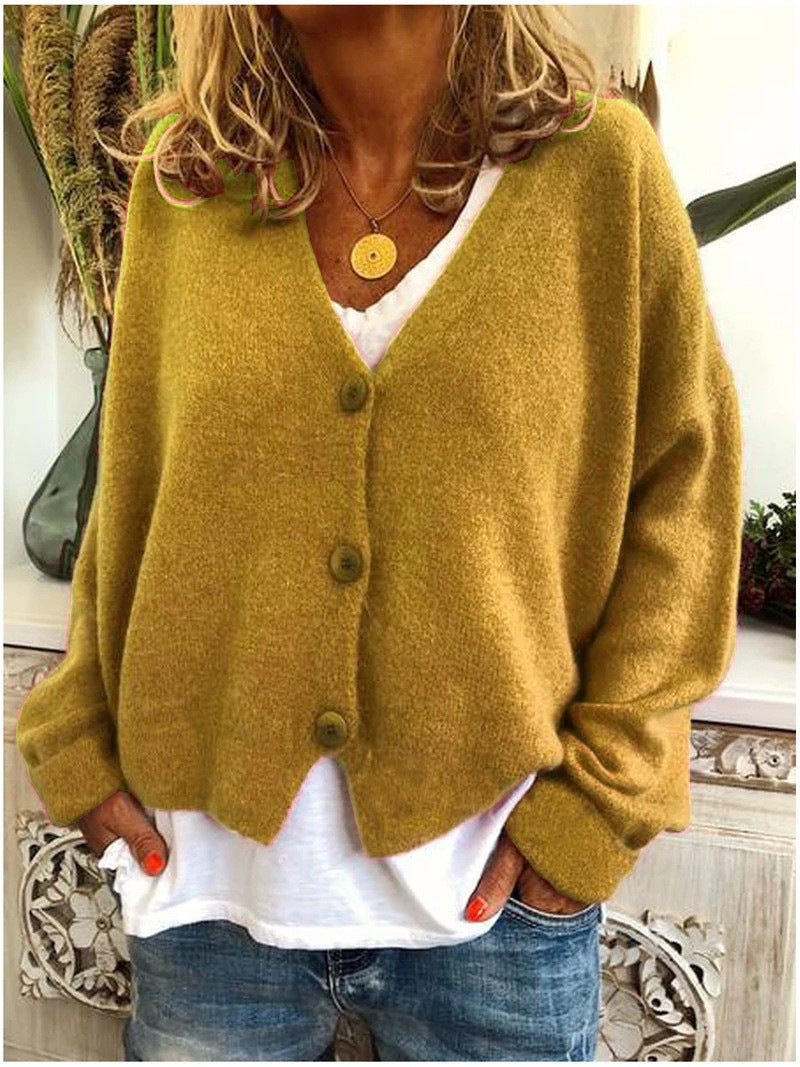 Streetwave Cozy Button Front Cardigan For Women Soft Warm Knit Casual Everyday Chic