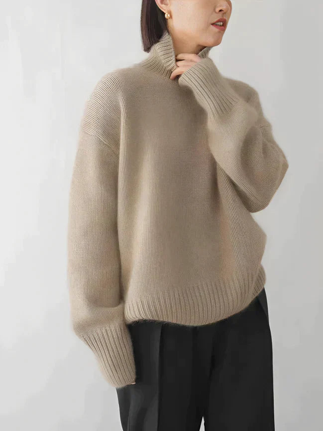 Sophie Elegant Turtleneck Sweater For Spring Street-wave Women, Lightweight Knit, Trendy Comfort