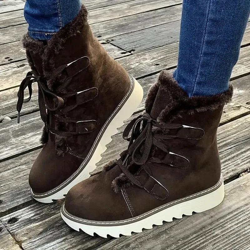 Women's Winter Boots with Plush Lining and Durable Sole