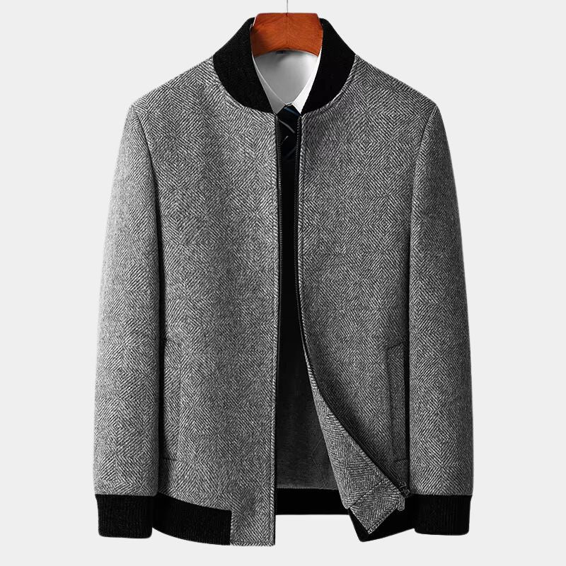 Street-Wave Wool Jacket For Men Luxury Warmth And Classic Elegance With Premium Wool