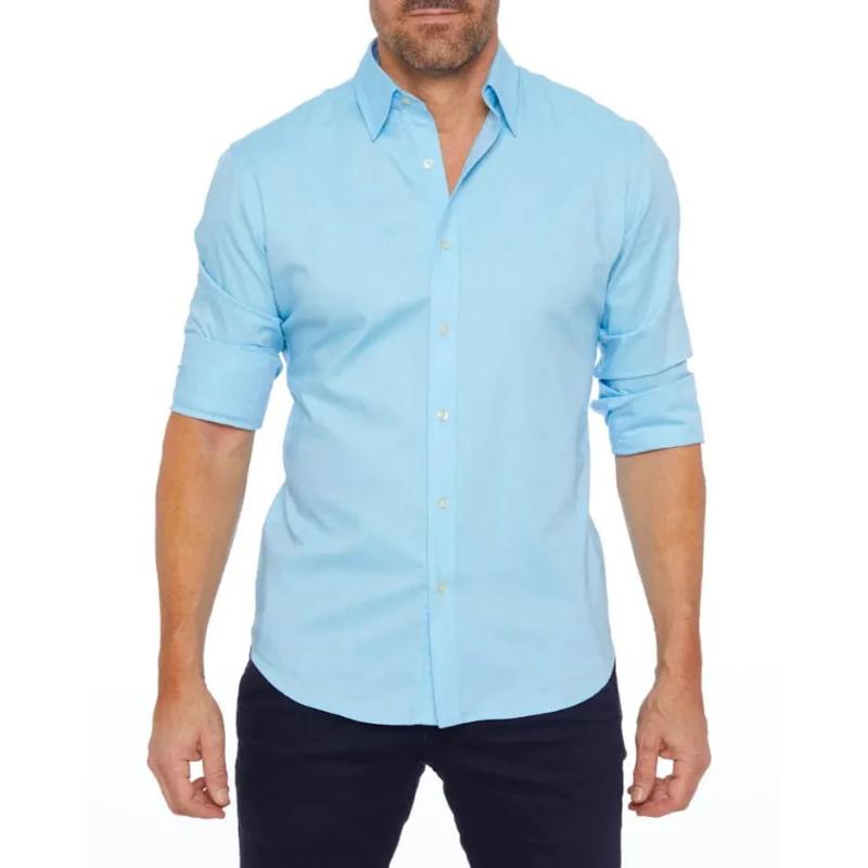 Streetwave Feodor Mens Summer Shirt Lightweight Breathable Casual Office Wear For Professionals