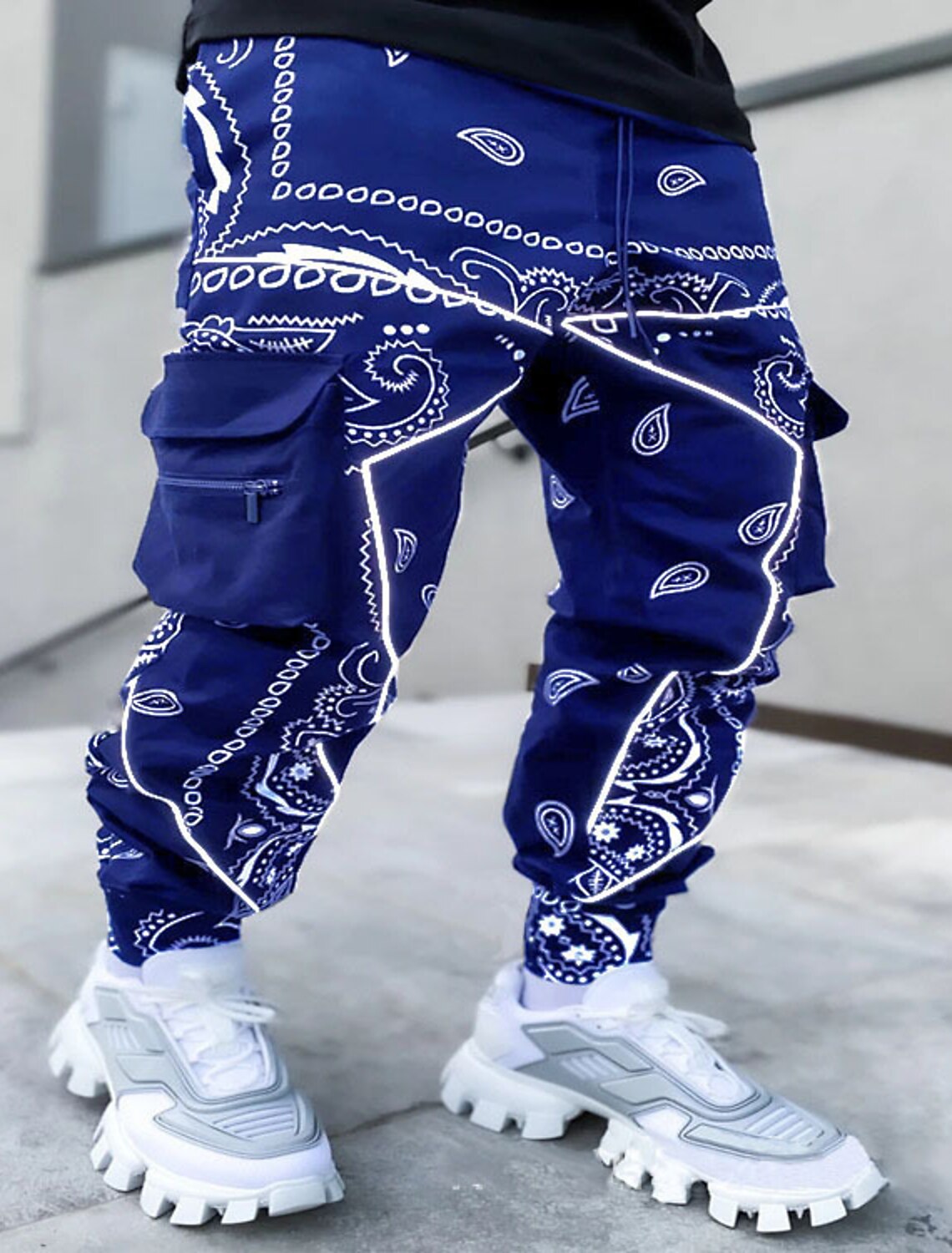 Streetwave Mens Cargo Harem Pants For Casual Wear Loose Fit Lightweight Comfort With Cargo Pockets