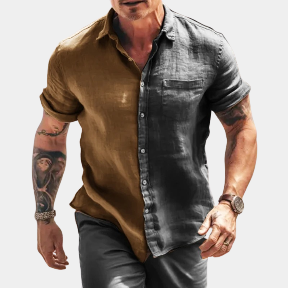 Mens Summer Shirt Street-wave Lightweight Breathable Comfort For Stylish Professionals And Casual Days
